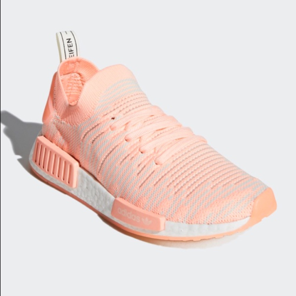 Adidas NMD R1 Primeknit Orange shoes NIB AQ1119